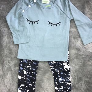 Baby girl top and bottom set